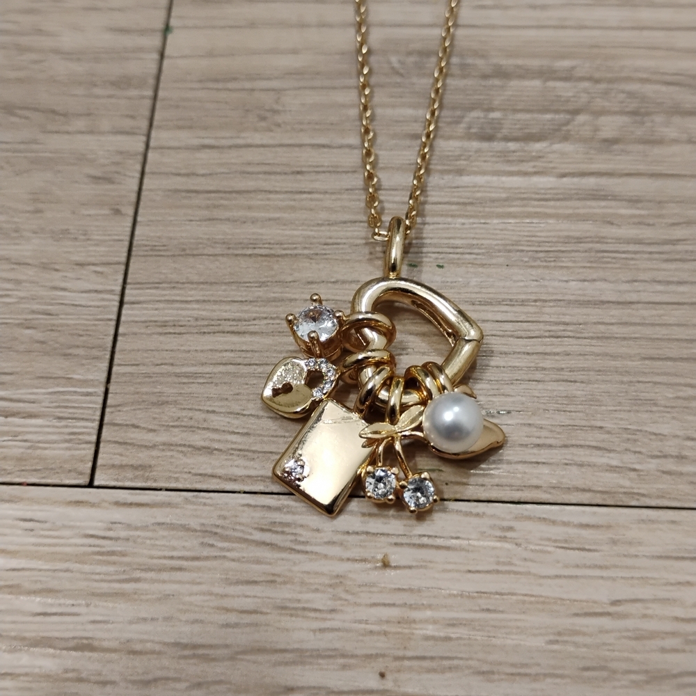 Elegant Gold Charm Necklace